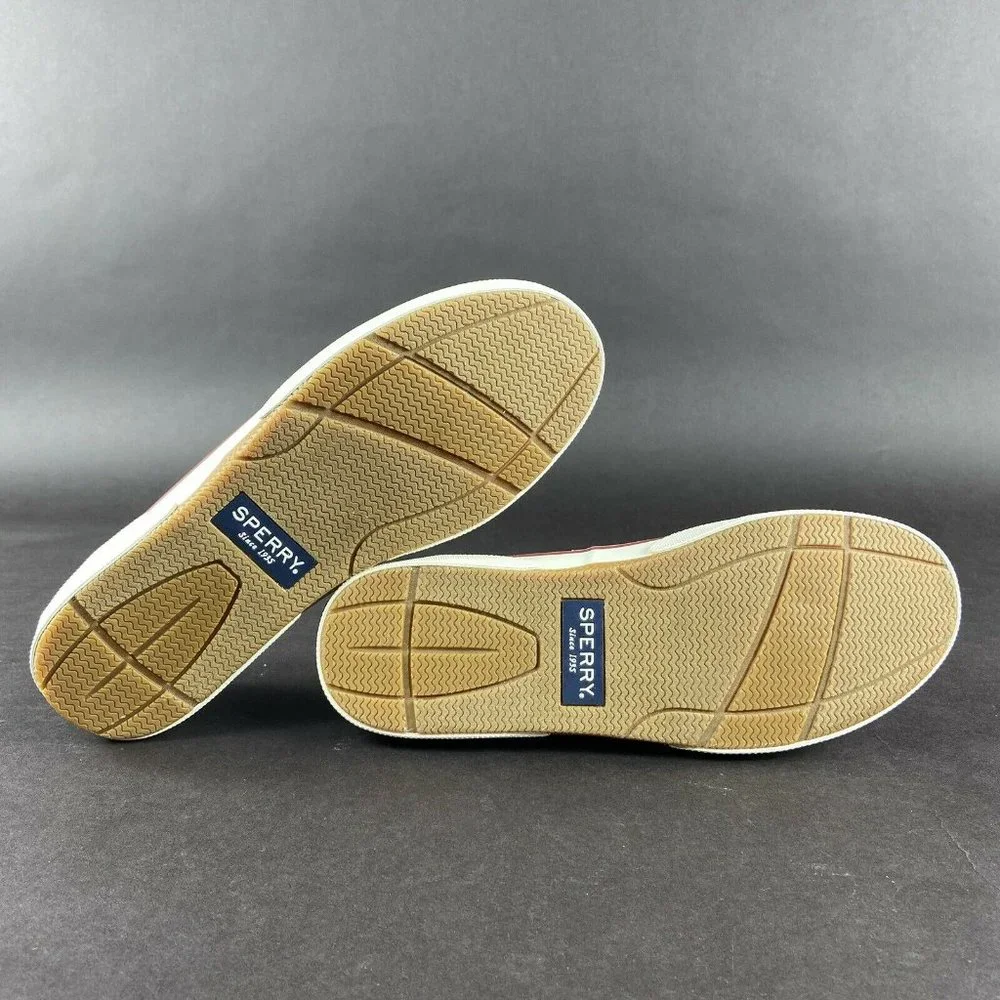 Sperry Men's Halyard 2-Eyed Memory Foam Nautical Navy Blue Boat Shoe Size 8